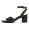 Vionic Isadora Womens Quarter/Ankle/T-Strap Sandals - Black - Left Side
