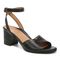 Vionic Isadora Womens Quarter/Ankle/T-Strap Sandals - Black - Angle main