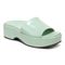 Vionic Trista Womens Slide Wedge - Menta - Angle main