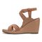 Vionic Bonita Womens Quarter/Ankle/T-Strap Wedge - Macaroon - Left Side