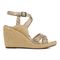 Vionic Bonita Womens Quarter/Ankle/T-Strap Wedge - Gold - Right side