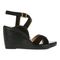 Vionic Bonita Womens Quarter/Ankle/T-Strap Wedge - Black - Right side