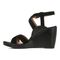 Vionic Bonita Womens Quarter/Ankle/T-Strap Wedge - Black - Left Side