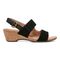 Vionic Marian Womens Wedge Sandals - Black - Right side
