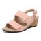 Vionic Marian Womens Wedge Sandals - Roze - Left angle