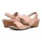 Vionic Marian Womens Wedge Sandals - Roze - pair left angle