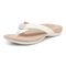 Vionic Avena Womens Thong Sandals - White - Left angle