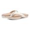 Vionic Avena Womens Thong Sandals - White - pair left angle