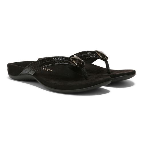 Vionic Avena Womens Thong Sandals - Black - Pair