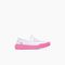 Joybees Boys' Skate Sneaker - White / Soft Pink - Image