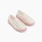 Joybees Boys' Skate Sneaker - Bone / Pink Jelly - Profile