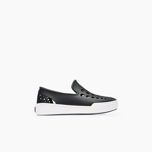 Joybees Boys' Skate Sneaker - Black / White - Image