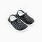 Joybees Girls' Varsity Clog - Black / White - Profile