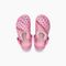 Joybees Kids' Varsity Lined Clog Graphics - Soft Pink Fair Isle - Top
