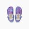 Joybees Kids' Varsity Lined Clog Graphics - Blue Iris Cloud Tie Dye - Top