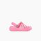 Joybees Kids' Varsity Lined Clog Graphics - Soft Pink Fair Isle - Side