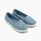 Joybees Women's Espadrille - Dusty Blue / Bone - Profile