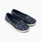 Joybees Women's Espadrille - True Navy Nautical Anchors - Profile