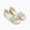 Joybees Women's Friday Flat - Tropical Palm / Bone - Profile