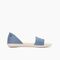 Joybees Women's Friday Flat - Dusty Blue / Bone - Side