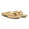 Vionic Lida Thong Post Sandal with Arch Support  - Gold - Pair