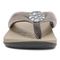 Vionic Lida Thong Post Sandal with Arch Support  - Pewter - Front