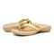 Vionic Lida Thong Post Sandal with Arch Support  - Gold - pair left angle