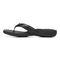 Vionic Lida Thong Post Sandal with Arch Support  - Black - Left Side