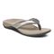 Vionic Lida Thong Post Sandal with Arch Support  - Pewter - Angle main