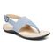 Vionic Adjustable T-Strap Sandals - Danita - Sky