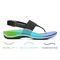 Vionic Adjustable T-Strap Sandals - Danita - Black Lifestyle