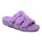 Vionic Adjustable Open-Toe Slipper with Orthotic Arch Support - Indulge Snooze - Pansy - Angle main