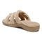 Vionic Adjustable Open-Toe Slipper with Orthotic Arch Support - Indulge Snooze - Wheat - Back angle
