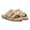 Vionic Adjustable Open-Toe Slipper with Orthotic Arch Support - Indulge Snooze - Wheat - Pair