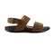 Strive Alabama - Men\'s Arch Supportive Leather Sandal - Brown - Side