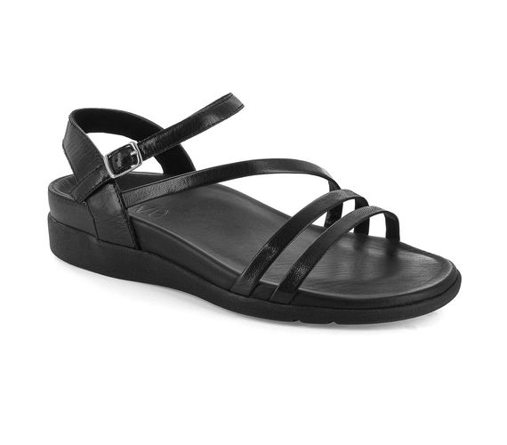 Strive Anguila - Women\'s Casual / Dress Sandal with Support - All Black - Angle