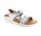 Strive Aruba II - Women\'s Adjustable Strap Supportive Sandal - Silver - Angle