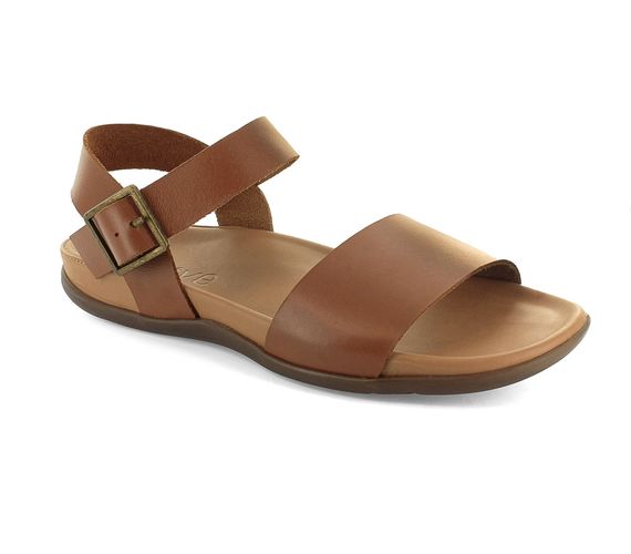 Strive Cara - Women\'s Slip on Sandal - Tan - Angle