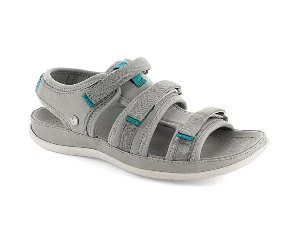 Strive Dalma - Women's Arch Supportive Adjustable Walking Sandal -  Dalma Dark Grey Angled