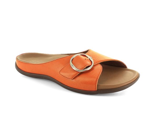 Strive Gavi II - Women\'s Slip-on Supportive Dressy Sandal - Orange - Angle