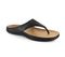 Strive Maui II - Women\'s Arch Supportive Toe Post Sandal - Black - Angle