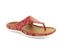 Strive Maui II - Women\'s Arch Supportive Toe Post Sandal - Scarlet Snake - Angle