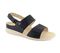 Strive Riviera II - Women's Fully Adjustable Arch Supportive Sandal - Navy - Angle