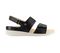 Strive Riviera II - Women's Fully Adjustable Arch Supportive Sandal - Black - Side