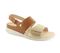 Strive Riviera II - Women's Fully Adjustable Arch Supportive Sandal - Tan - Angle