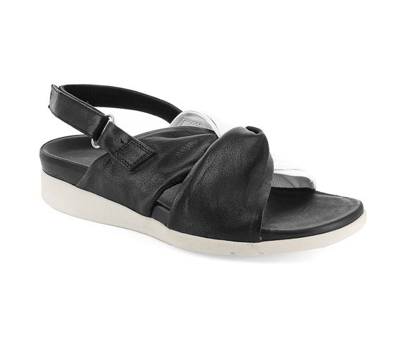 Strive Tahiti II - Women\'s Platform Sandal with Arch Support - Black - Angle