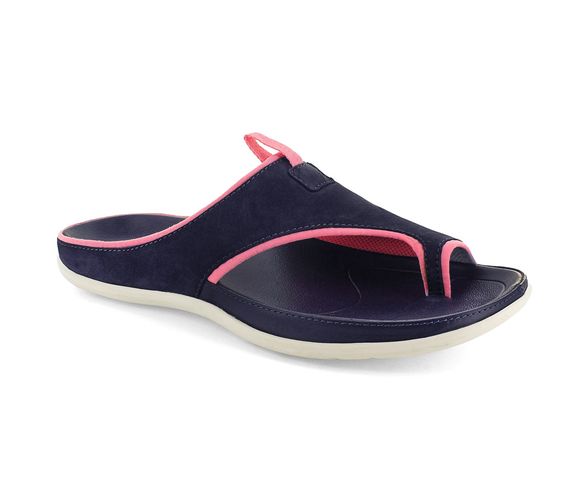 Strive Tigua - Women\'s Sporty Arch Support Sandal - Navy Nubuck - Angle