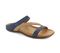 Strive Trio II - Women's Strappy Sandal with Arch Support -  Trio Navy/Roebuck Angled