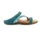 Strive Trio II - Women's Strappy Sandal with Arch Support -  Trio Ii  Turquoise/Snake Lateral