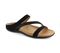 Strive Trio II - Women's Strappy Sandal with Arch Support -  Trio Black Velour/Sparkle Angled